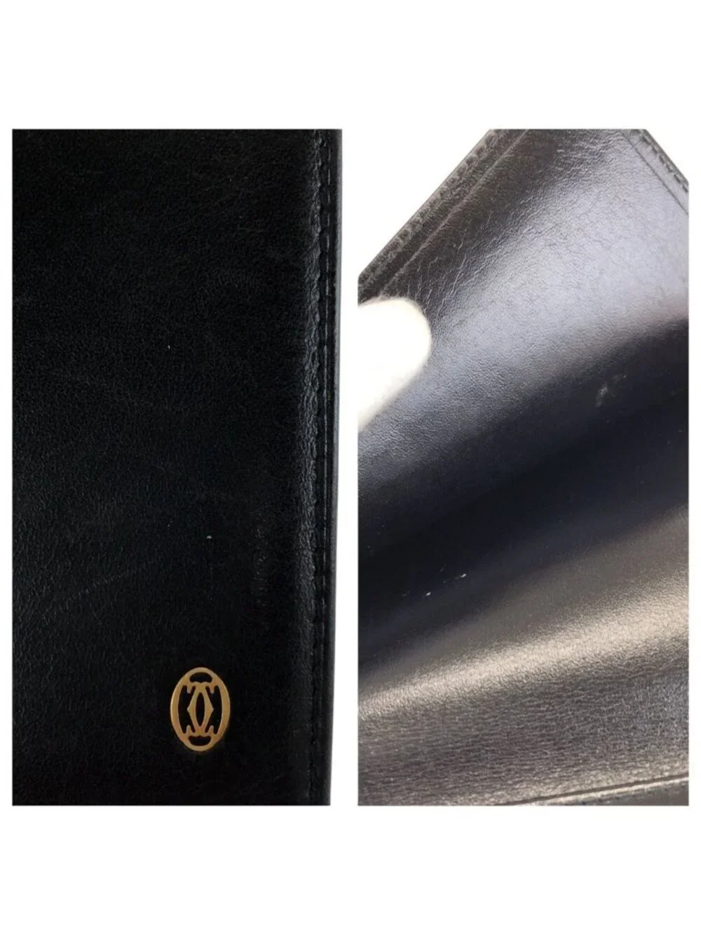 Cartier Pasha de Cartier Black Gold Leather Wallet